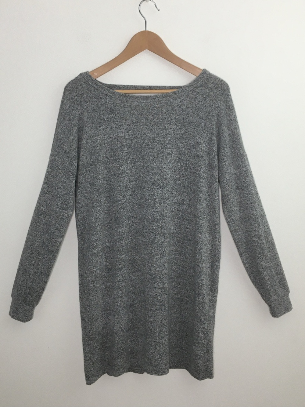 Cut Out Back Long Sleeve Knit Sweater Top